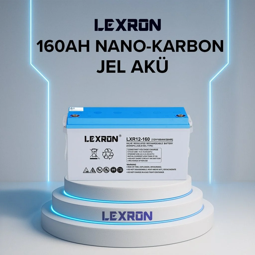 160ah-nano-karbon-jel-aku LEXRON 160Ah-12V Nano-Karbon Jel Akü - Görsel 1