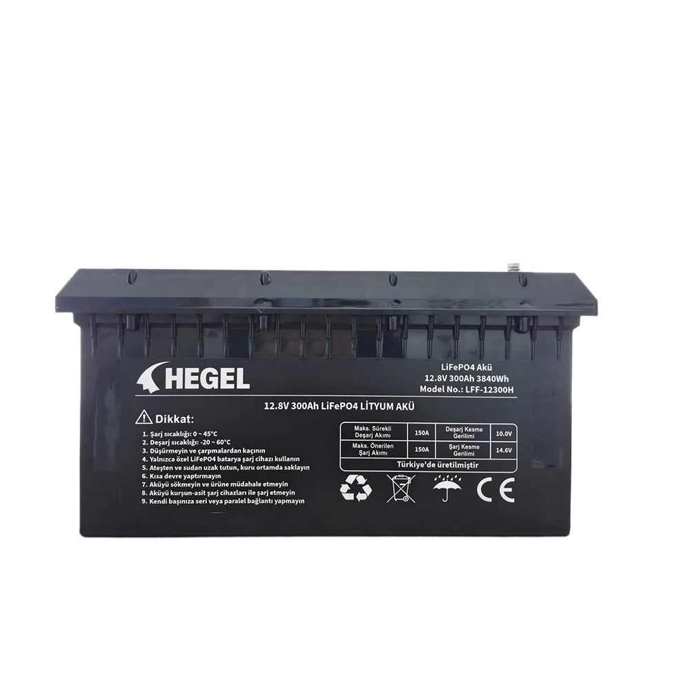 LFF-12300H HEGEL LİFEPO4 LİTYUM AKÜ 12.8V 300AH - Görsel 1