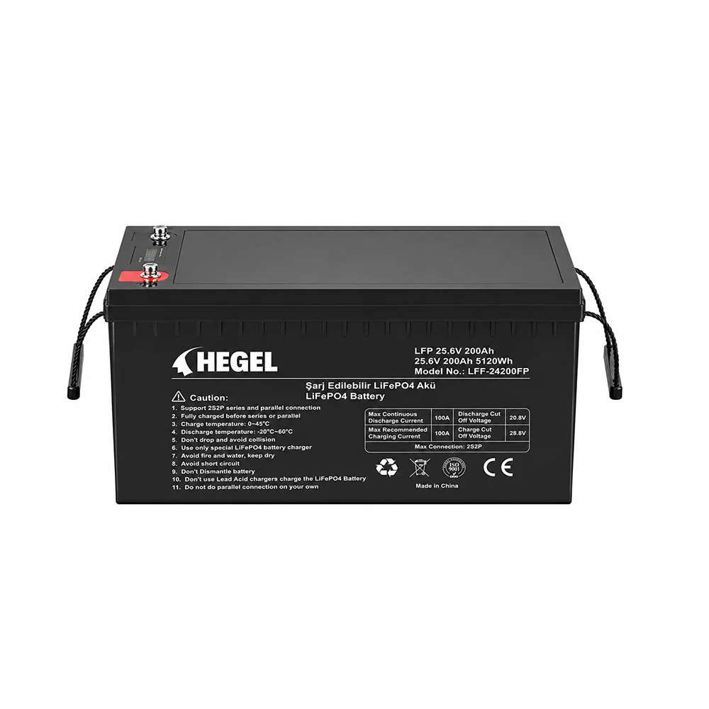 LFF-24200 HEGEL LİFEPO4 LİTYUM AKÜ 25.6V 200AH - Görsel 1