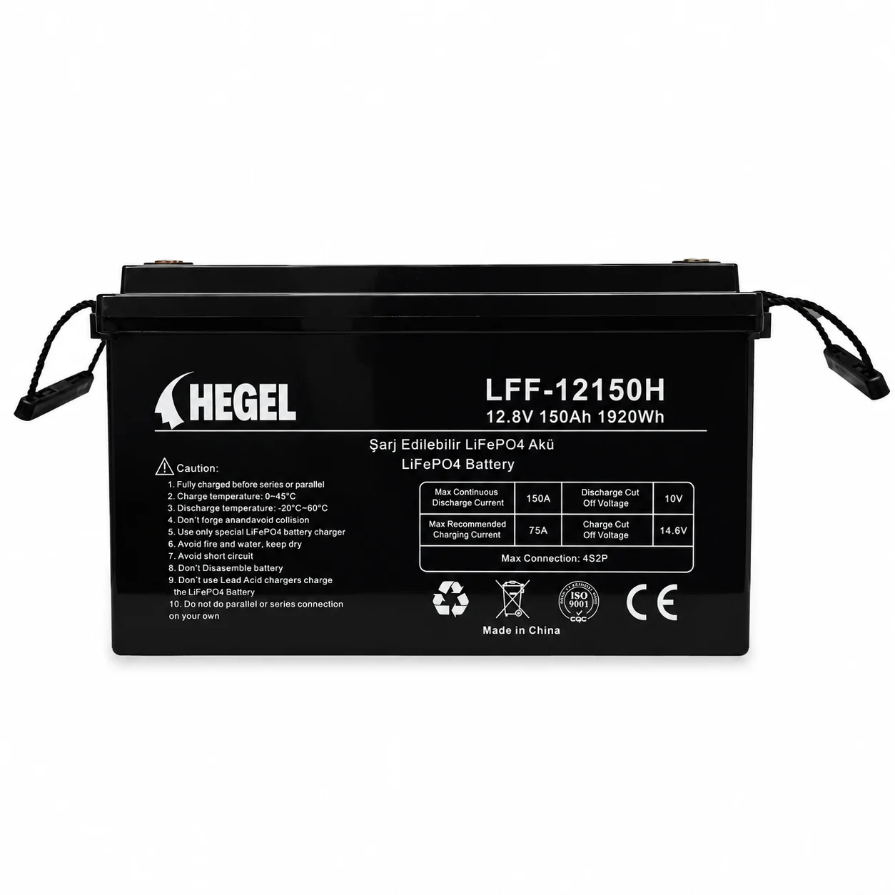 LFF-12150H_1 HEGEL LİFEPO4 LİTYUM AKÜ 12.8V 150AH - Görsel 1